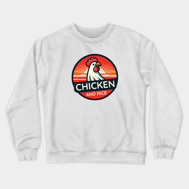 Chicken and Rice Crewneck Sweatshirt by ThesePrints